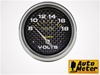 2 5/8" Voltmeter 8-18V Electrical Gauge Carbon Fiber