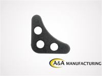 A&A Manufacturing 3 Hole Gusset, 1/8" Steel